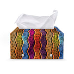 Afro Ethnic Inspired Print Leather Tissue Box Cover