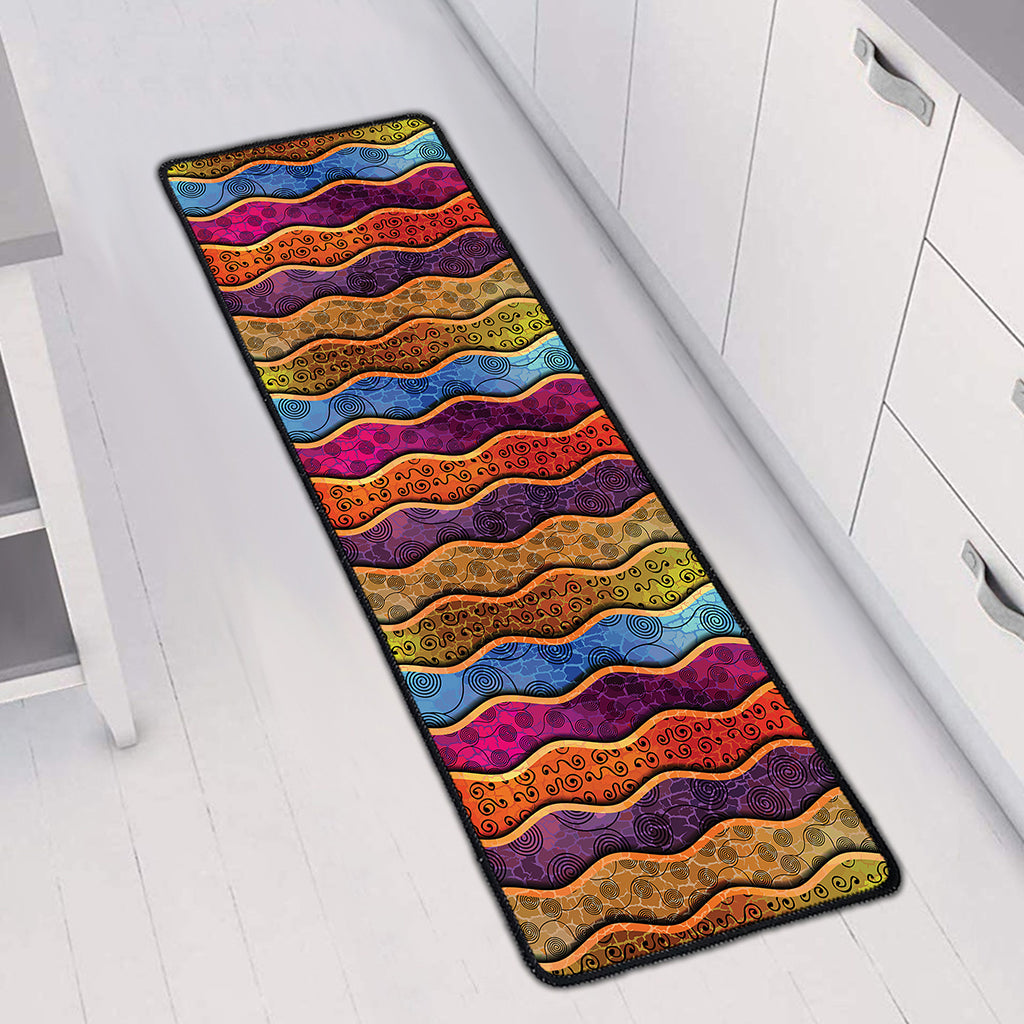 Afro Ethnic Inspired Print Long Kitchen Mat