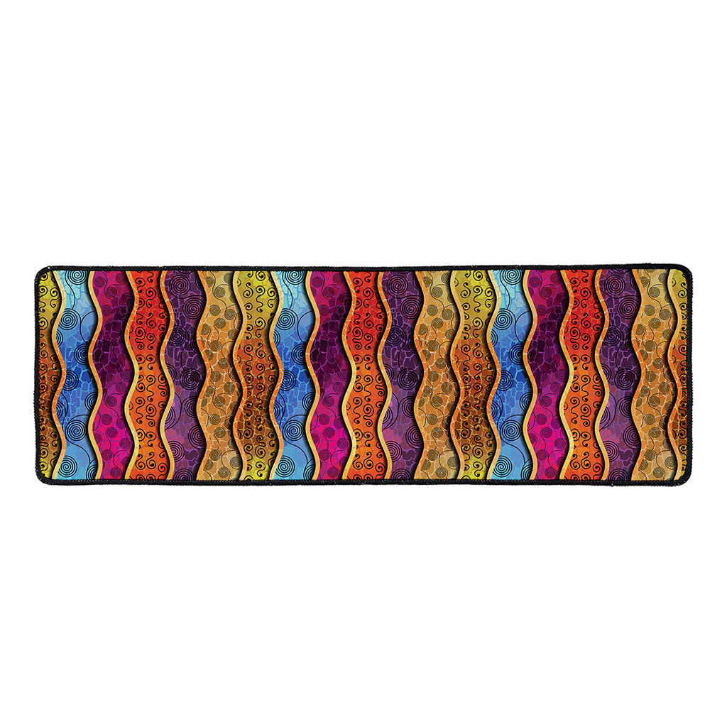 Afro Ethnic Inspired Print Long Kitchen Mat