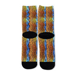 Afro Ethnic Inspired Print Long Socks