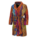 Afro Ethnic Inspired Print Men's Bathrobe