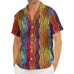 Afro Ethnic Inspired Print Men's Deep V-Neck Shirt