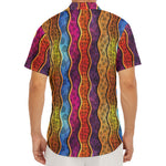 Afro Ethnic Inspired Print Men's Deep V-Neck Shirt