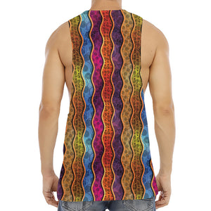 Afro Ethnic Inspired Print Men's Muscle Tank Top