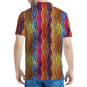 Afro Ethnic Inspired Print Men's Polo Shirt