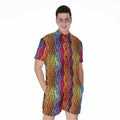 Afro Ethnic Inspired Print Men's Romper