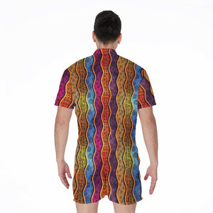 Afro Ethnic Inspired Print Men's Rompers