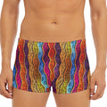Afro Ethnic Inspired Print Men's Short Boxer Briefs