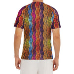 Afro Ethnic Inspired Print Men's Short Sleeve Rash Guard