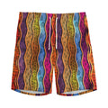 Afro Ethnic Inspired Print Men's Athletic Shorts