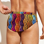 Afro Ethnic Inspired Print Men's Swim Briefs
