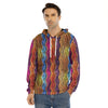 Afro Ethnic Inspired Print Men's Velvet Pullover Hoodie