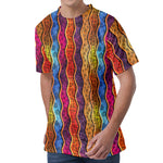 Afro Ethnic Inspired Print Men's Velvet T-Shirt