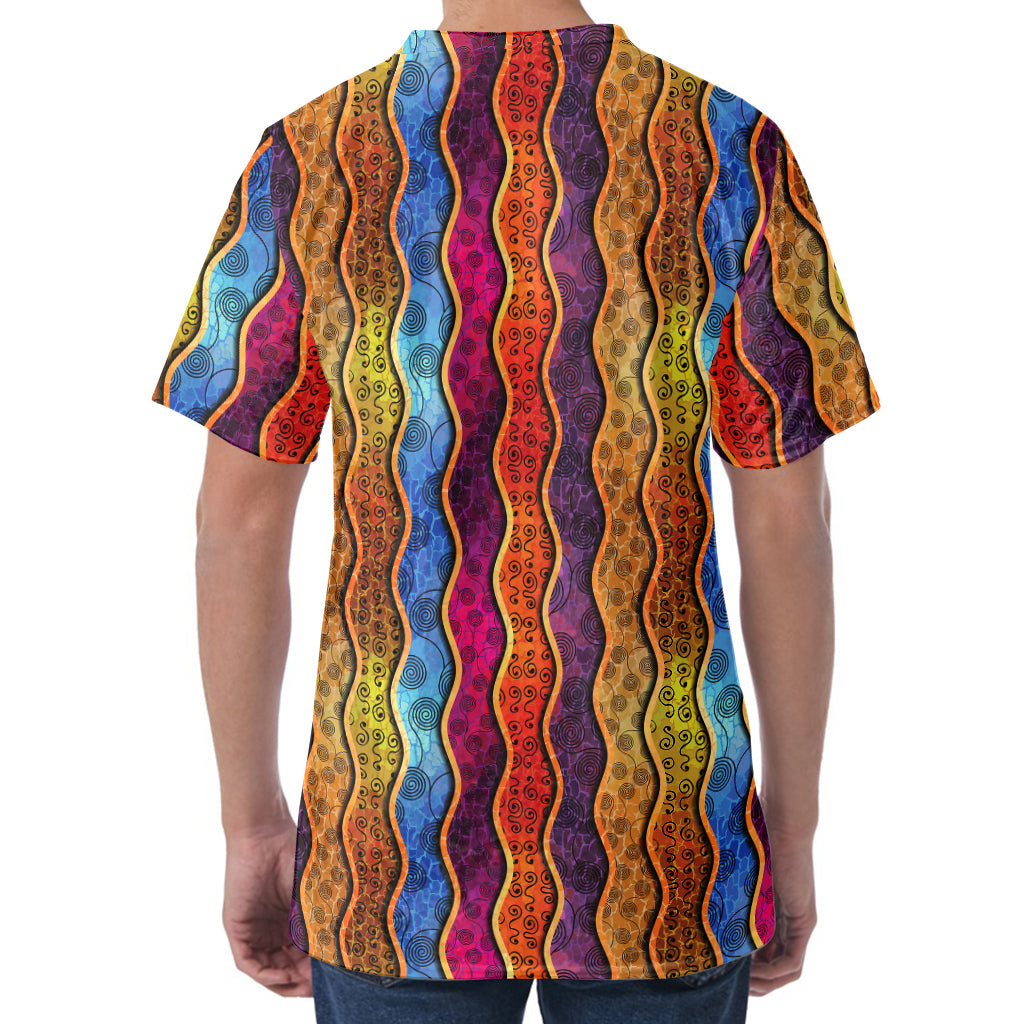 Afro Ethnic Inspired Print Men's Velvet T-Shirt