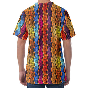 Afro Ethnic Inspired Print Men's Velvet T-Shirt