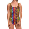 Afro Ethnic Inspired Print One Piece Swimsuit