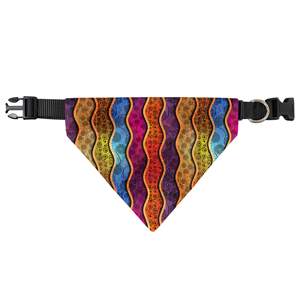 Afro Ethnic Inspired Print Over The Collar Dog Bandana
