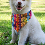 Afro Ethnic Inspired Print Over The Collar Dog Bandana