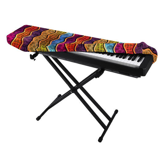 Afro Ethnic Inspired Print Piano Keyboard Cover