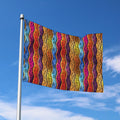 Afro Ethnic Inspired Print Polyester Flag