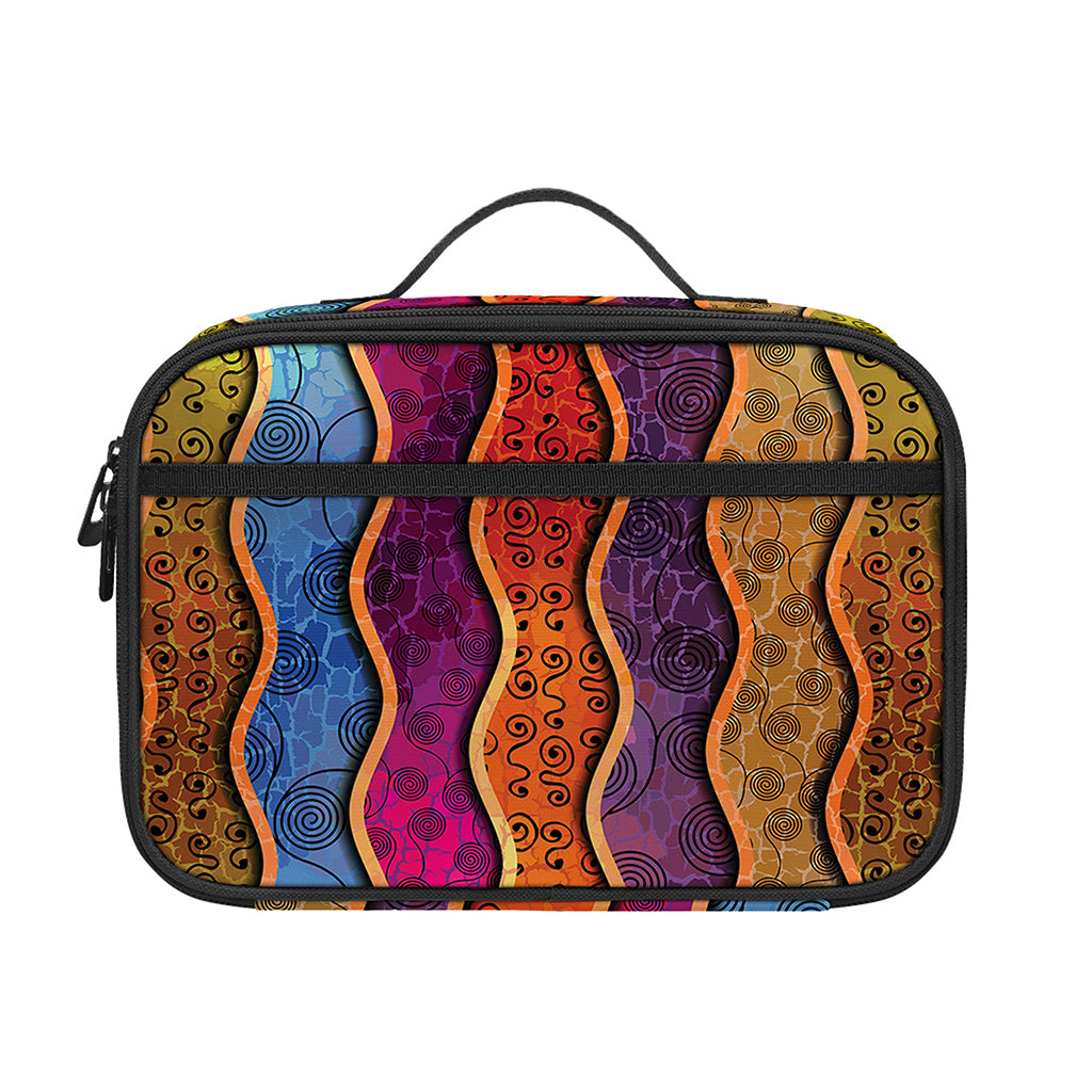 Afro Ethnic Inspired Print Portable Lunch Bag
