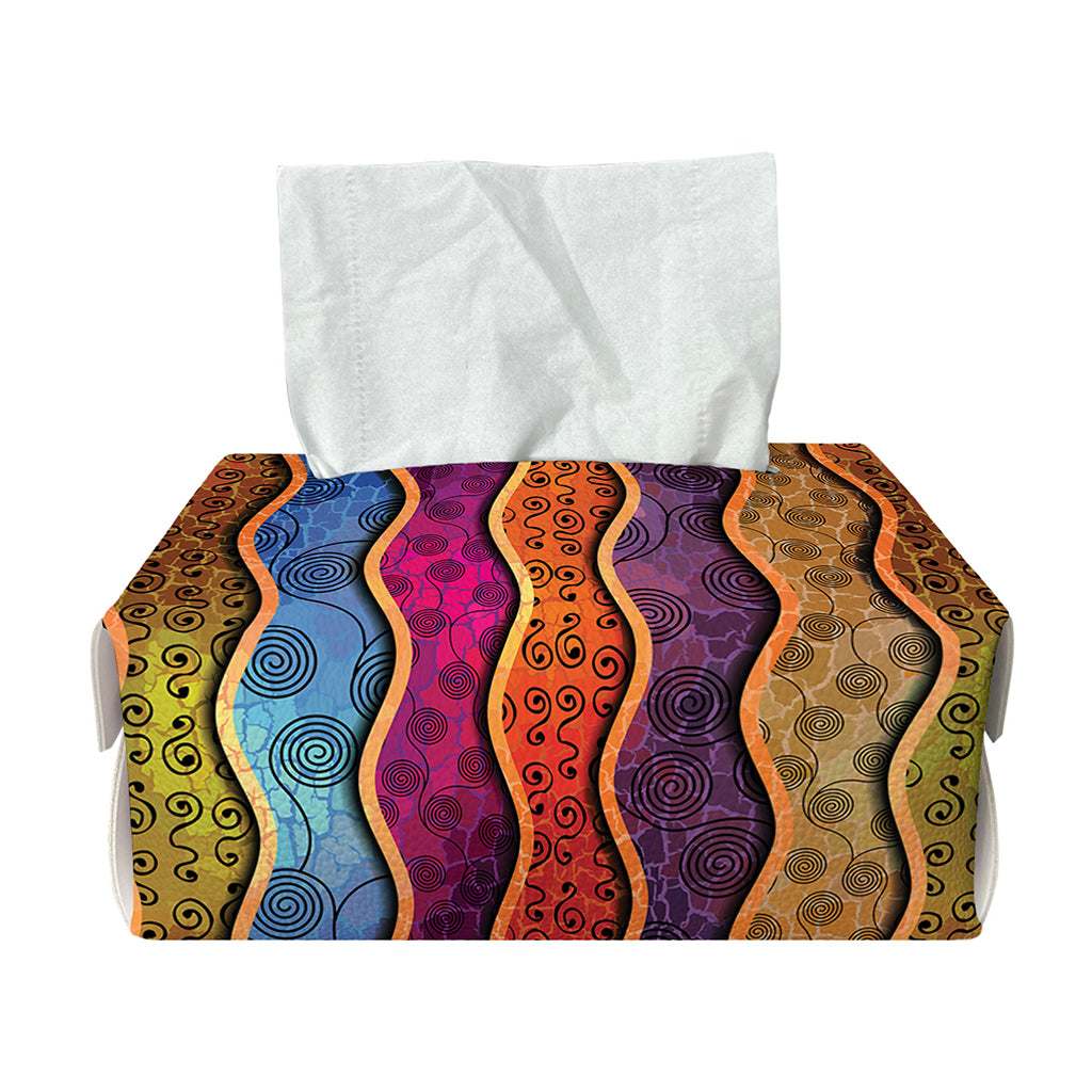 Afro Ethnic Inspired Print Rectangle Tissue Box Cover