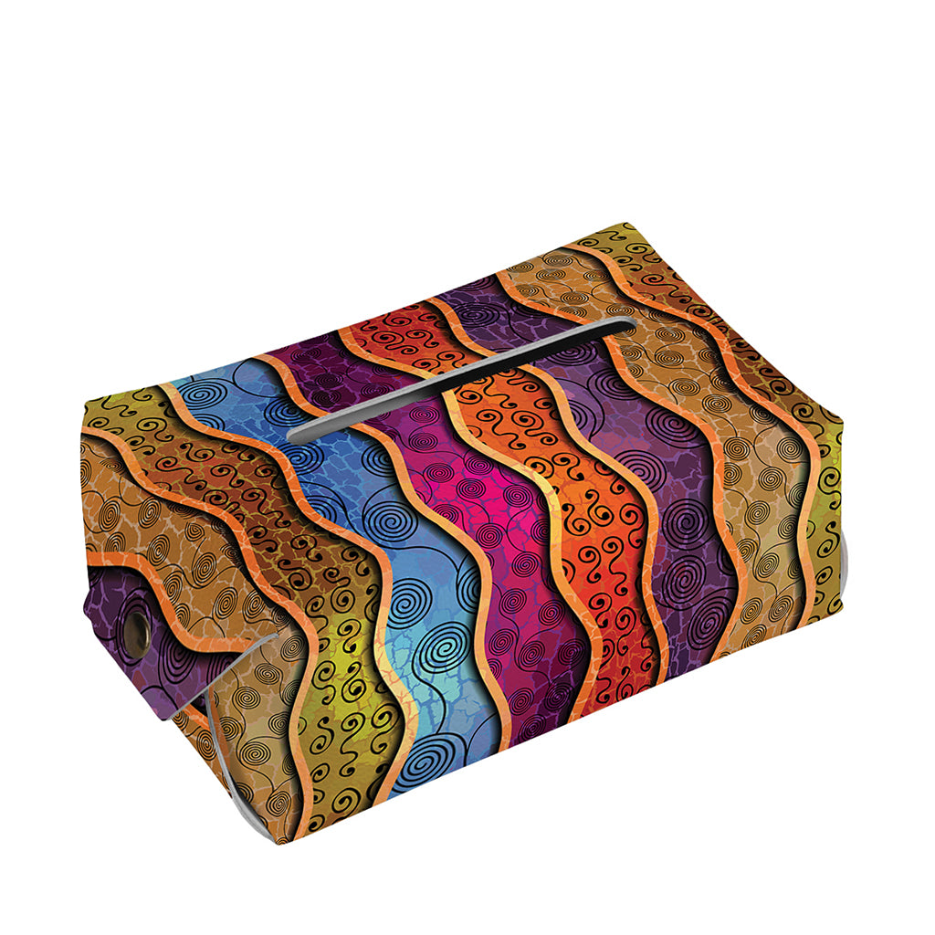 Afro Ethnic Inspired Print Rectangle Tissue Box Cover