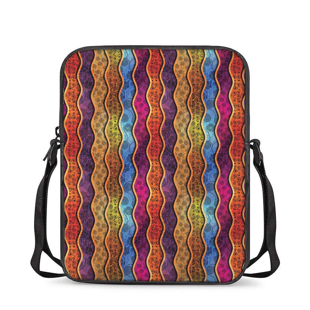 Afro Ethnic Inspired Print Rectangular Crossbody Bag