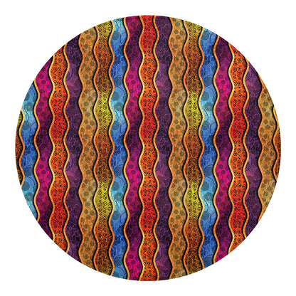 Afro Ethnic Inspired Print Round Blanket