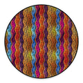 Afro Ethnic Inspired Print Round Floor Mat