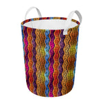 Afro Ethnic Inspired Print Round Laundry Basket