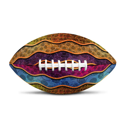 Afro Ethnic Inspired Print Rugby Ball