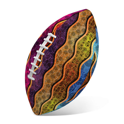 Afro Ethnic Inspired Print Rugby Ball