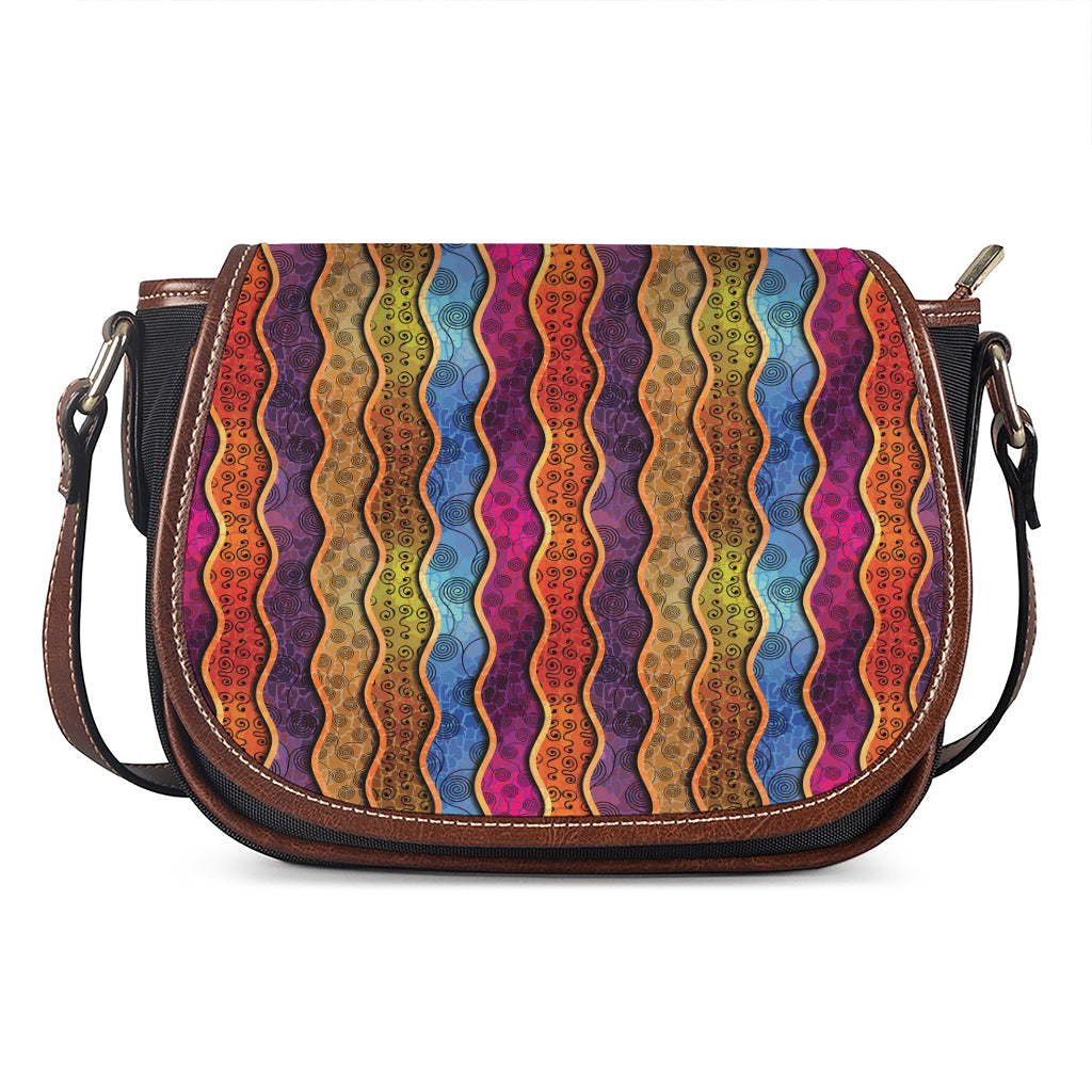 Afro Ethnic Inspired Print Saddle Bag