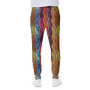 Afro Ethnic Inspired Print Scuba Joggers