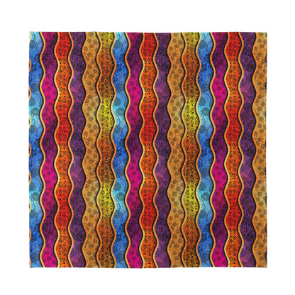 Afro Ethnic Inspired Print Silk Bandana