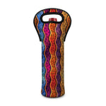 Afro Ethnic Inspired Print Single Neoprene Wine Tote