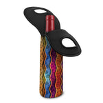 Afro Ethnic Inspired Print Single Neoprene Wine Tote