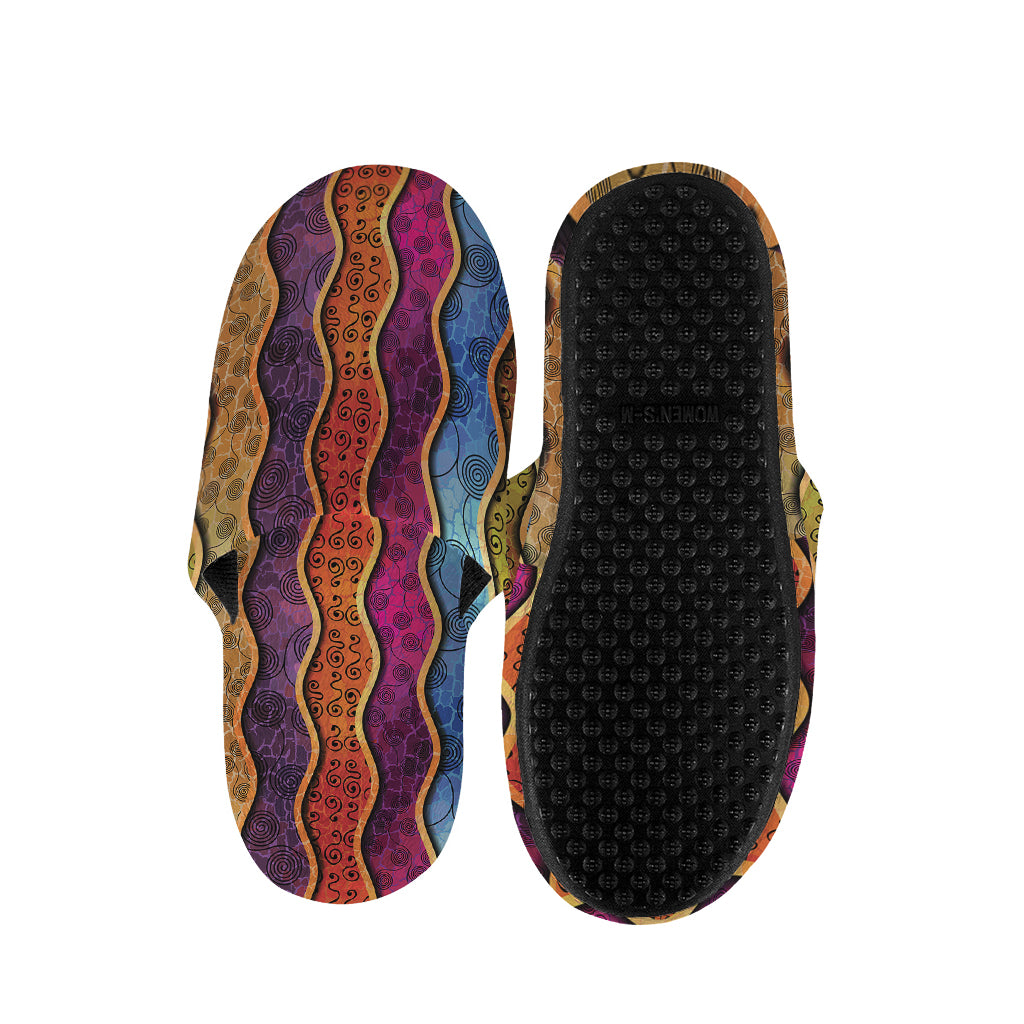 Afro Ethnic Inspired Print Slippers