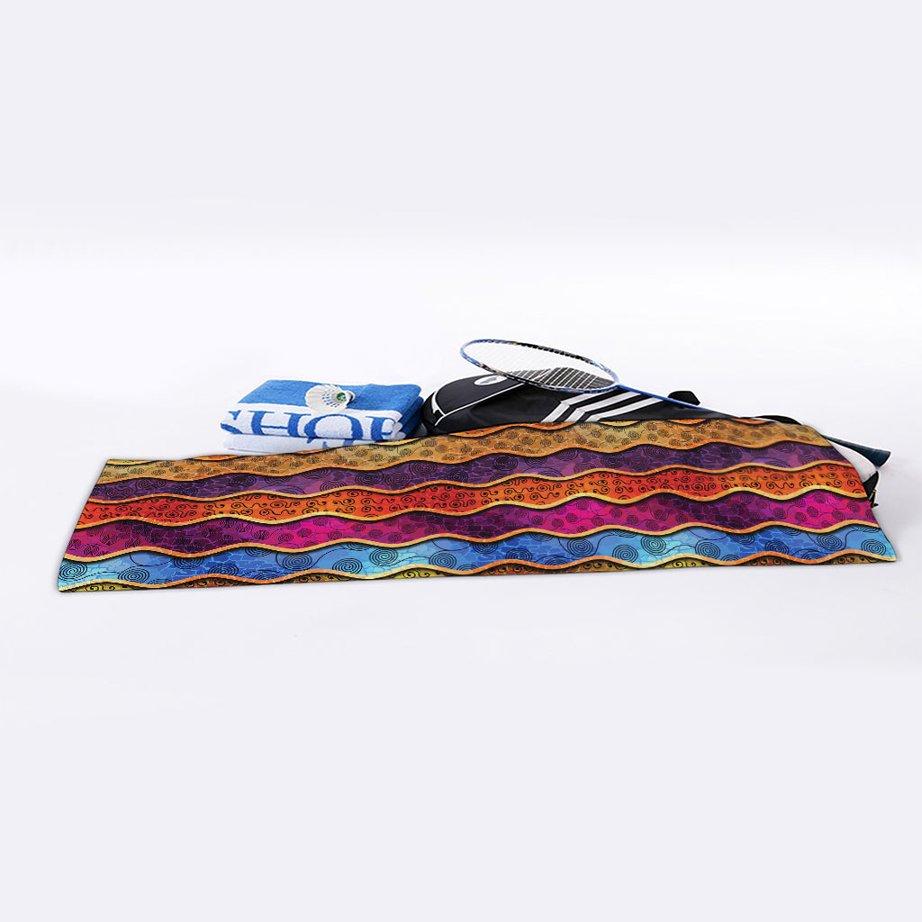 Afro Ethnic Inspired Print Sports Towel