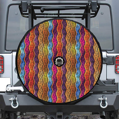 Afro Ethnic Inspired Print Tire Cover With Camera Hole