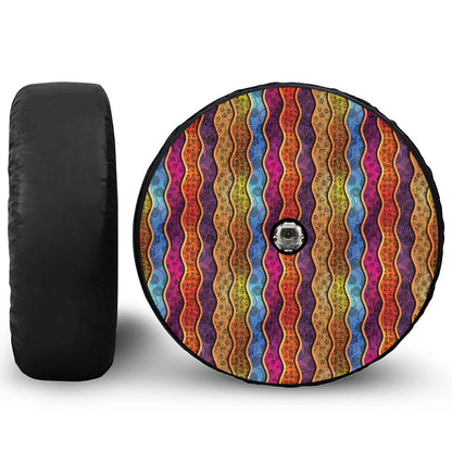 Afro Ethnic Inspired Print Tire Cover With Camera Hole