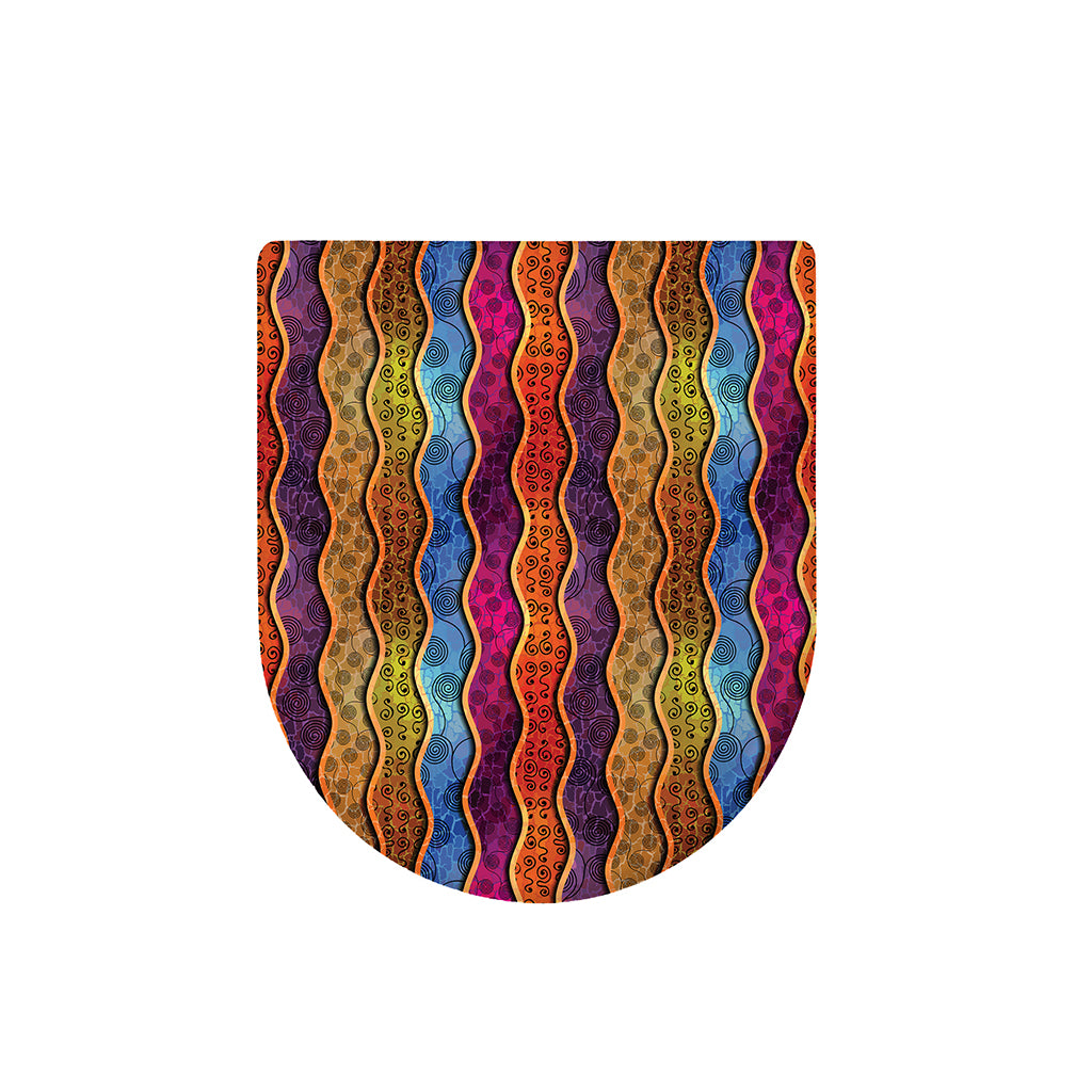 Afro Ethnic Inspired Print Toilet Lid Cover