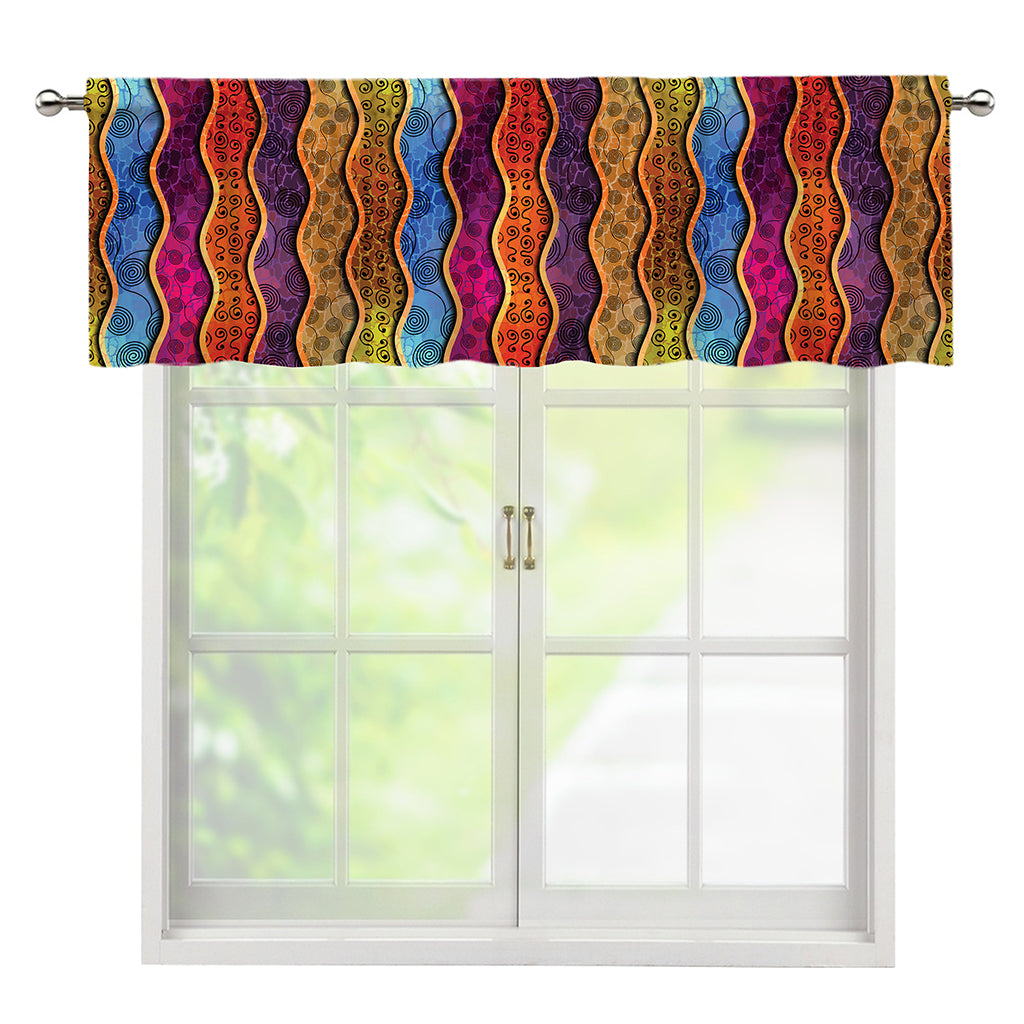 Afro Ethnic Inspired Print Window Valance