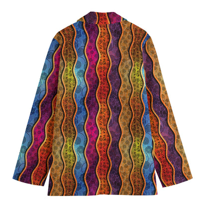 Afro Ethnic Inspired Print Women's Blazer
