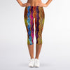 Afro Ethnic Inspired Print Women's Capri Leggings