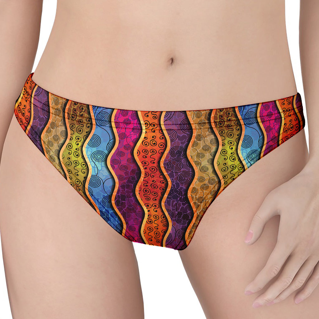 Afro Ethnic Inspired Print Women's Thong