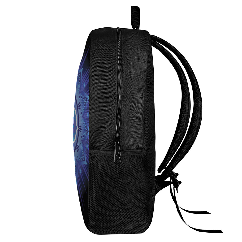 Ajna Chakra Mandala Print 17 Inch Backpack