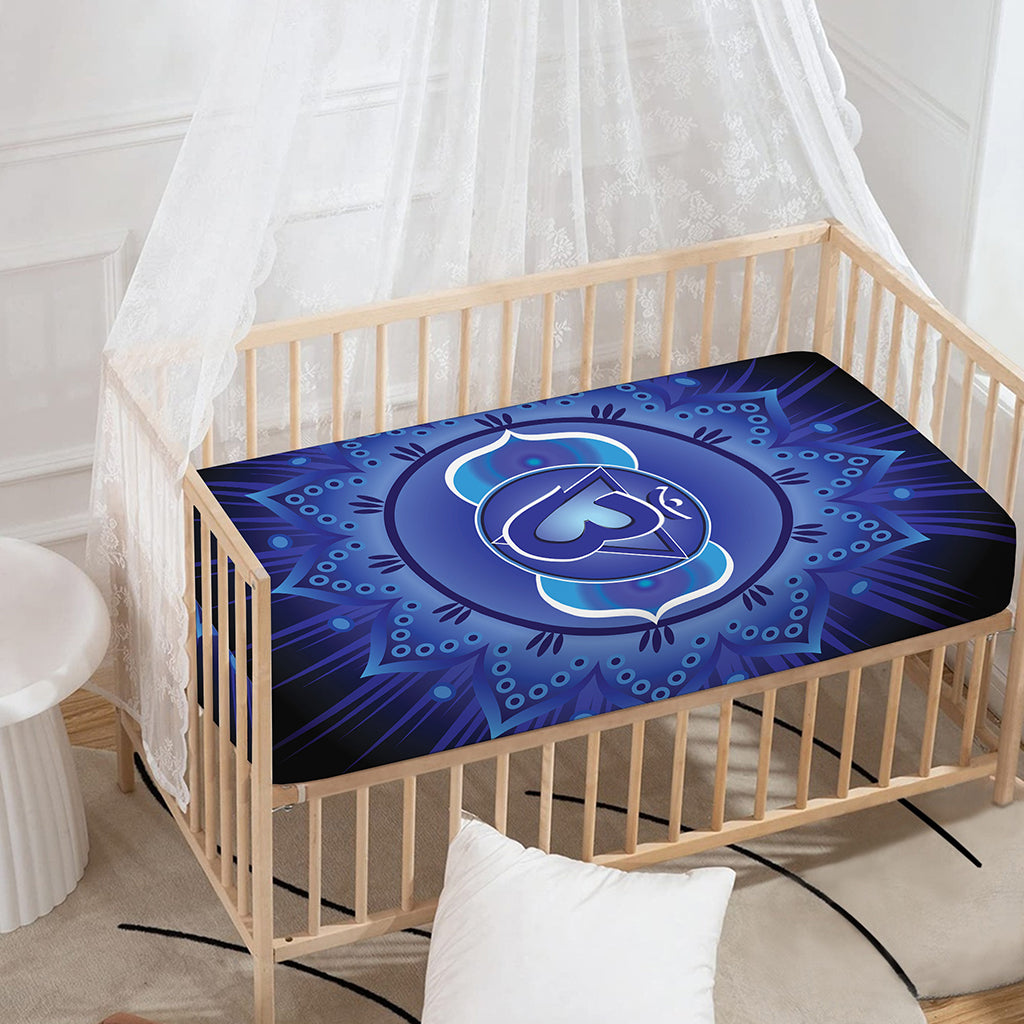 Ajna Chakra Mandala Print Baby Crib Sheet