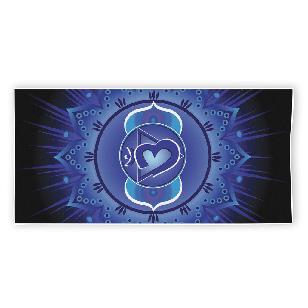 Ajna Chakra Mandala Print Beach Towel